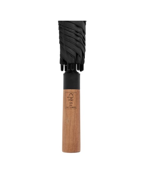 Ombrello automatico Tony 30" manico acacia rPET Aware™